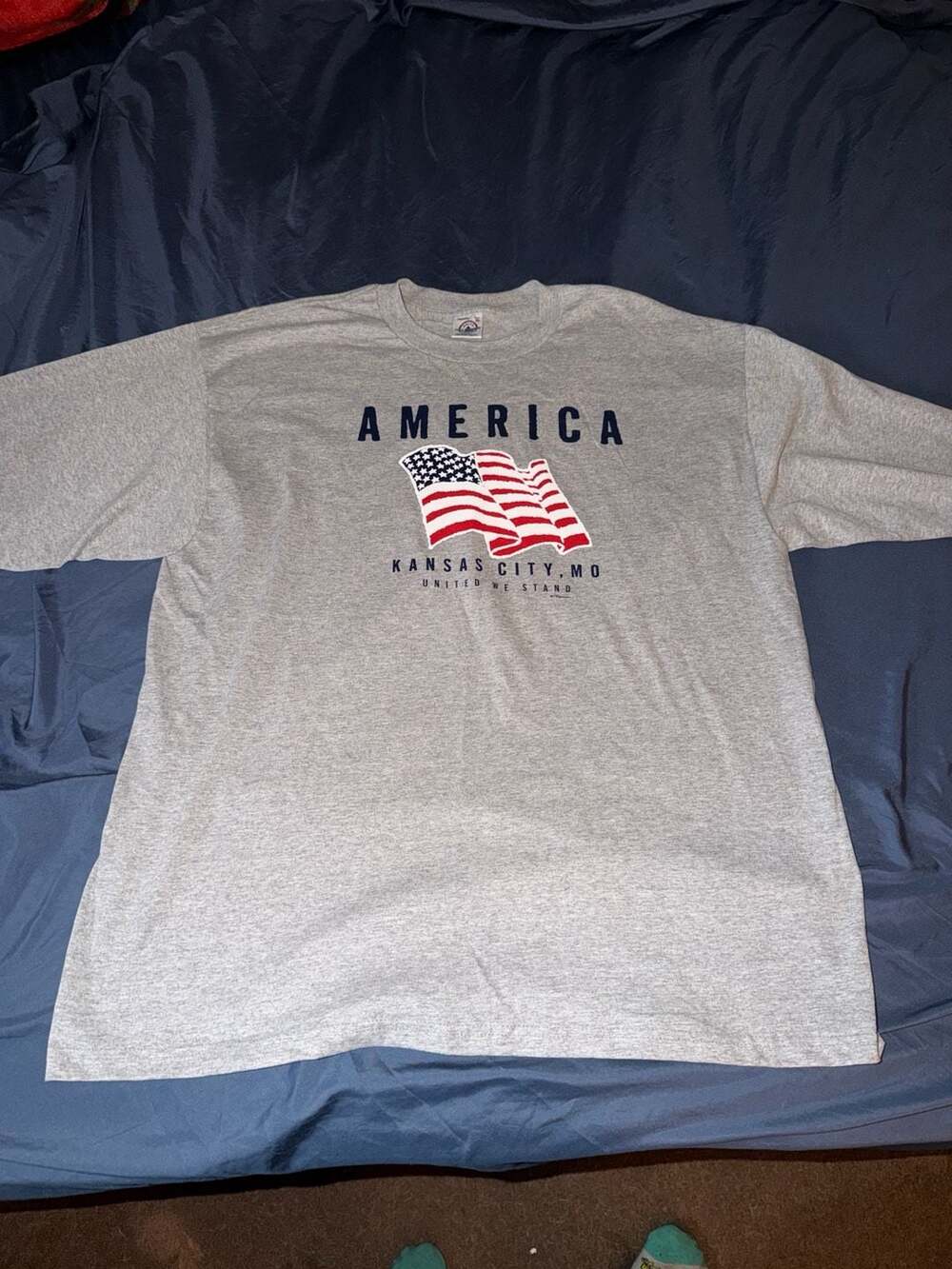 Delta Pro Weight America Kansas City MO United We Stand Graphic T-Shirt Size XL